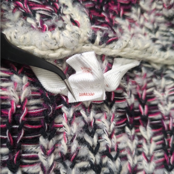 Sun & Shadow Aztec Print Knitted Sweater Open Long Cardigan- w/ flaws - Picture 9 of 13